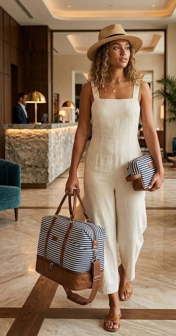 Stuery Travel Weekender Tote Bag With Shoe Compartment & Toiletry Bags